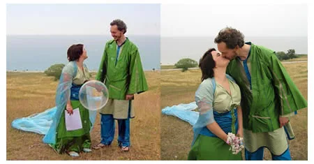 World’s first interactive wedding clothes!