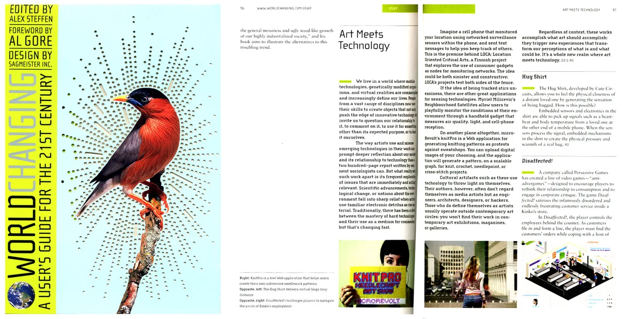 “Worldchanging” book features CuteCircuit