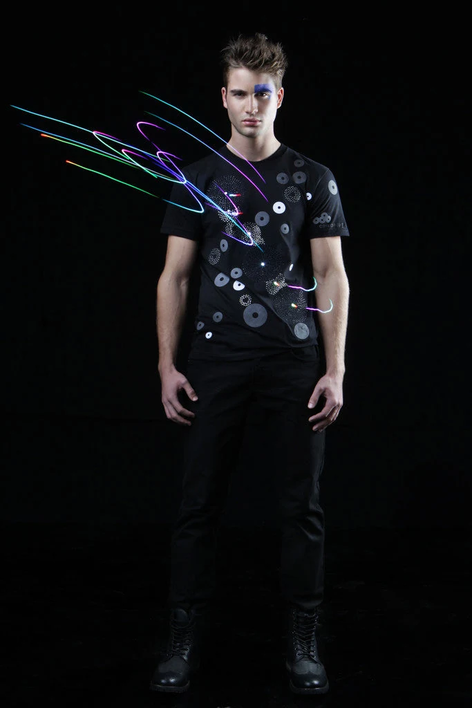 Black Twirkle Disc T-shirt